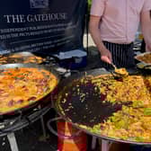 Paella served up by The Gatehouse at Fair in the Square, Highgate.