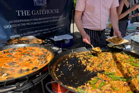 Paella served up by The Gatehouse at Fair in the Square, Highgate.