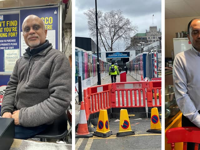 Harish Patel and Sultan Choudhary are two of the traders who have seen their businesses struggle since work began on HS2.