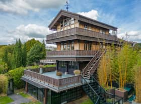 A stunning chalet shipped over from Switzerland is up for sale in Central London 
