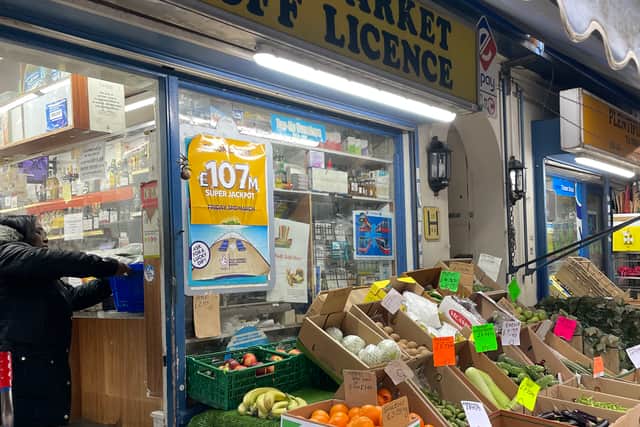 Harish Patel’s grocery shop in Drummond Street. (Picture: Anushree Gupta)