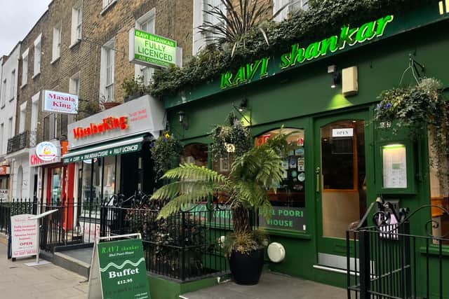 Ravi Shankar in Drummond Street, Euston. (Picture: Anushree Gupta)