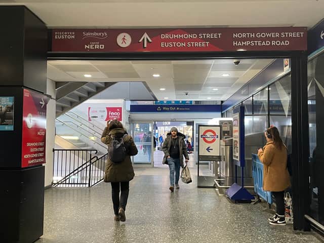 Signage to Drummond Street at Euston. (Picture: Anushree Gupta)