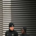 Chelsea's English defender Ben Chilwell (L) and Chelsea's French midfielder N'Golo Kante  (Photo by GLYN KIRK/AFP via Getty Images)