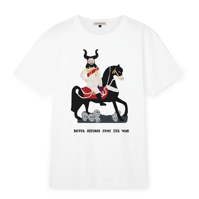 Devil Returns From War, from Nick Cave’s Cave Things range.