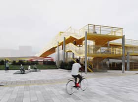 A new footbridge will be installed across the A102 in Greenwich. Credit: TfL