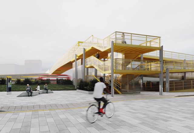 A new footbridge will be installed across the A102 in Greenwich. Credit: TfL