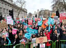 Teachers are  among just one of the many professions striking 