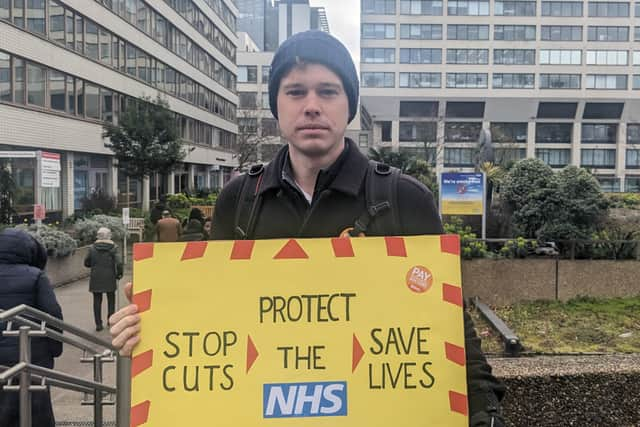 Andy Watson, a junior medical registrar at St Thomas’s Hospital in Westminster. Credit: Lynn Rusk