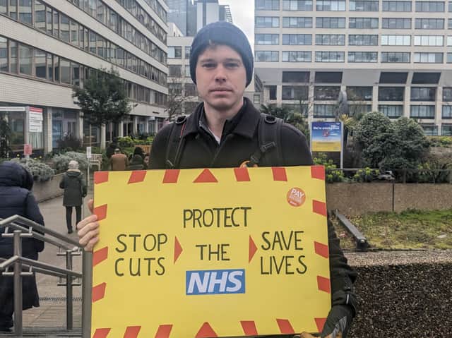 Andy Watson, a junior medical registrar at St Thomas’s Hospital in Westminster. Credit: Lynn Rusk