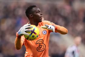  Edouard Mendy of Chelsea in action during the Premier League match  (Photo by George Wood/Getty Images)
