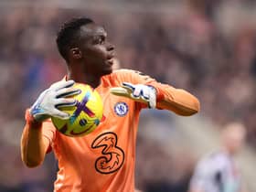  Edouard Mendy of Chelsea in action during the Premier League match  (Photo by George Wood/Getty Images)