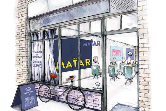 The Lab pop-up marks the launch of the new WaterBear Original short film, Matar. Credit: Choose Love