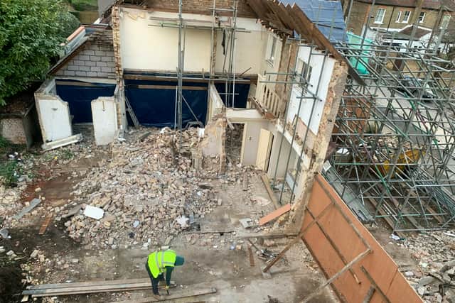 A homeowner has been fined for knocking down his home. Credit: Hounslow Council / SWNS