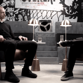 Aleksander Čeferin speaks with Gary Neville on The Overlap (Image: The Overlap / Sky)