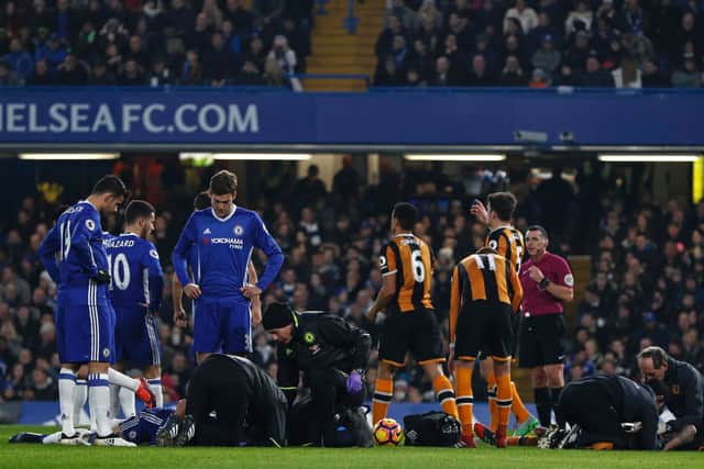 Ryan Mason suffered a career-ending injury against Chelsea in 2017 (Image: Getty Images)