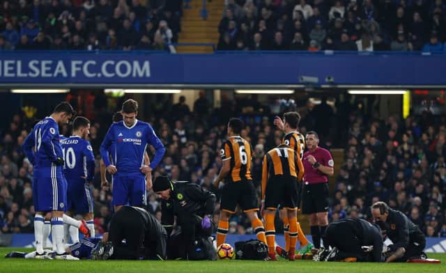 Ryan Mason suffered a career-ending injury against Chelsea in 2017 (Image: Getty Images)