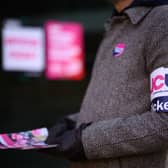 The UCU picket line outside South Bank University in February. (Picture: Leon Neal/Getty Images)