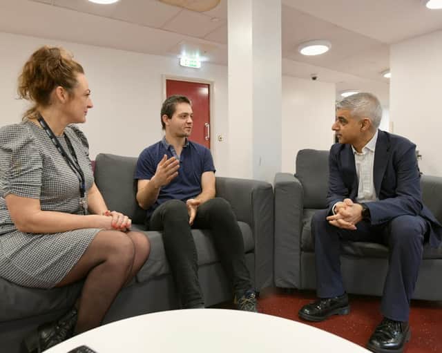 Sadiq Khan visits the pan-London Youth Homelessness Accommodation Hub in Islington. Credit: City Hall