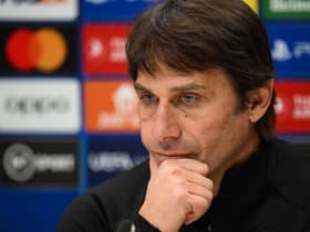 Antonio Conte during a press conference at the Tottenham Hotspur training ground  (Photo by DANIEL LEAL/AFP via Getty Images)