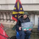 Vahid Beheshti has been on hunger strike for 23 days outside the Foreign Office