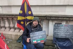Vahid Beheshti has been on hunger strike for 23 days outside the Foreign Office