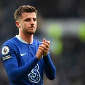  Mason Mount of Chelsea applauds the fans following the Premier League match  (Photo by Shaun Botterill/Getty Images)