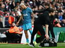  Richarlison of Tottenham Hotspur is embraced by Antonio Conte, Manager of Tottenham Hotspur (Photo by Mike Hewitt/Getty Images)