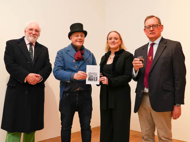 Descendants of Charles Dickens and Dr Miles Marley. (Picture: SWNS)