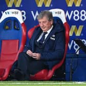 Roy Hodgson looks on from his seat during the English Premier League football match  (Photo by FACUNDO ARRIZABALAGA/POOL/AFP via Getty Images)