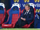 Roy Hodgson looks on from his seat during the English Premier League football match  (Photo by FACUNDO ARRIZABALAGA/POOL/AFP via Getty Images)