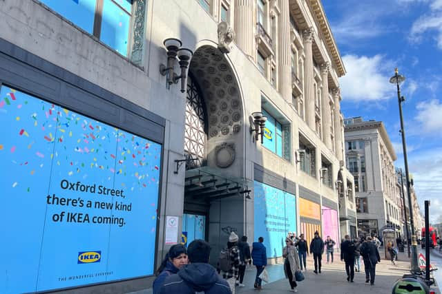 The planned Ikea store in Oxford Street.