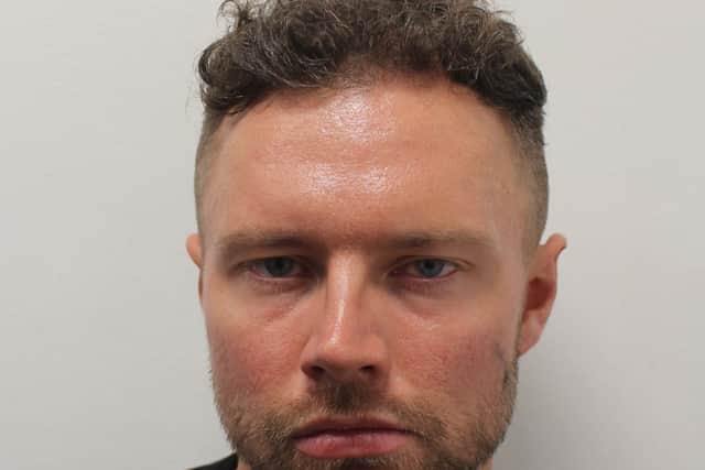 Thomas Andrews was jailed for assaulting a woman while off duty. Credit: Met Police