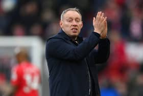 Steve Cooper, Manager of Nottingham Forest, applauds the fans after the Premier League (Photo by Shaun Botterill/Getty Images)
