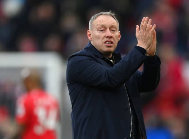Steve Cooper, Manager of Nottingham Forest, applauds the fans after the Premier League (Photo by Shaun Botterill/Getty Images)