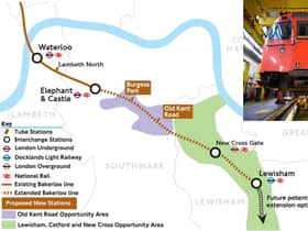 The first stage of the Bakerloo line extension plan.