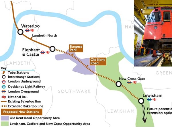 The first stage of the Bakerloo line extension plan.