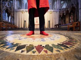 Visitors to Westminster Abbey can stand in the exact spot King Charles will be crowned