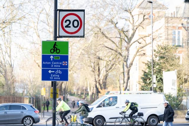 A section of TfL’s C49 cycleway.