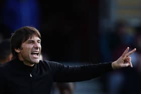 Antonio Conte reacts during the English Premier League football match  (Photo by ADRIAN DENNIS/AFP via Getty Images)