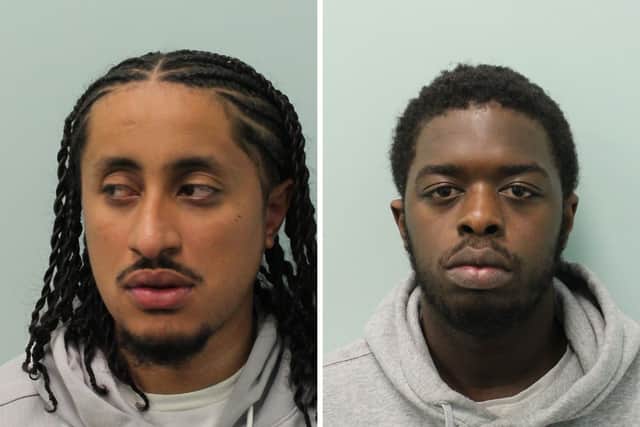 Ahmed Bana (l) and Dante Campbell (r) have been convicted of robbing boxer Amir Khan.