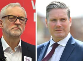 Corbyn (L) said that Starmer had "denigrated the democratic foundations" of Labour, ahead a move to formally block him from standing for the party at the next General Election (Photos: PA)