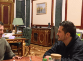 Orlando Bloom shared his meeting with Ukraine president Volodymyr Zalenskyy on his Instagram account (Credit: Orlando Bloom - Instagram)