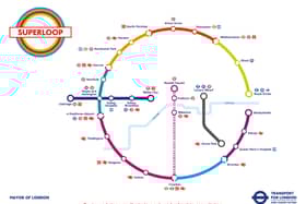 Route map of the new “Superloop” bus network. Credit: TfL