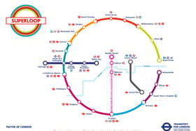 Route map of the new “Superloop” bus network. Credit: TfL