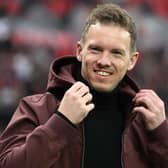 Bayern Munich's German head coach Julian Nagelsmann looks on ahead the German first division Bundesliga football match (Photo by INA FASSBENDER/AFP via Getty Images)