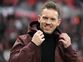 Bayern Munich's German head coach Julian Nagelsmann looks on ahead the German first division Bundesliga football match (Photo by INA FASSBENDER/AFP via Getty Images)
