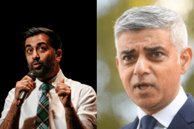 Humza Yousaf, First Minister of Scotland (left) and the mayor of London Sadiq Khan (right)