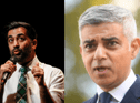 Humza Yousaf, First Minister of Scotland (left) and the mayor of London Sadiq Khan (right)