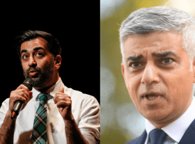 Humza Yousaf, First Minister of Scotland (left) and the mayor of London Sadiq Khan (right)